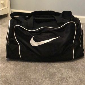 Large black Nike duffel bag